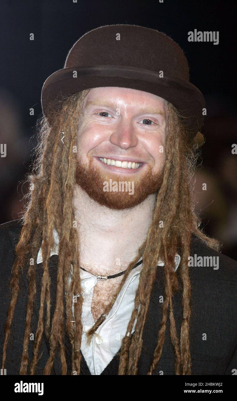 Newton Faulkner arrives for the UK Fan Party for The Twilight Saga: New Moon at Battersea Evolution in South West London. Stock Photo