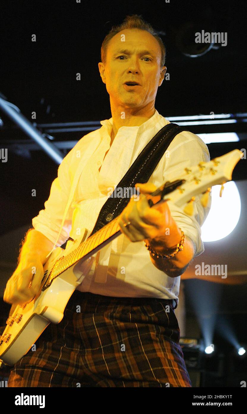 Gary Kemp of Spandau Ballet performs at a gig for Heart Radio at Orchid in London Stock Photo