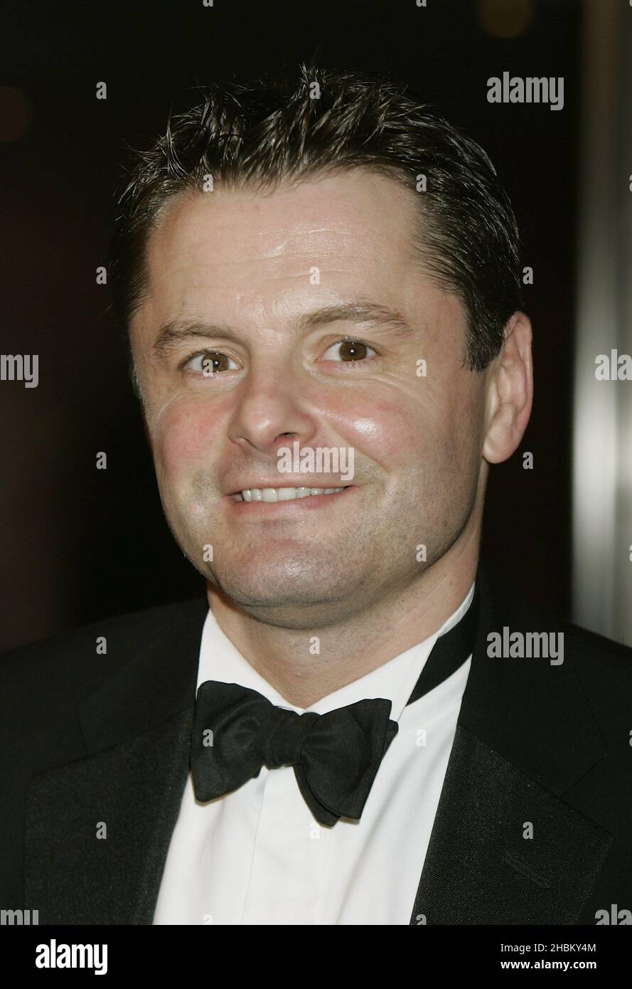 Chris Hollins arrives at the Sparks Ball, The Hilton, London. Stock Photo
