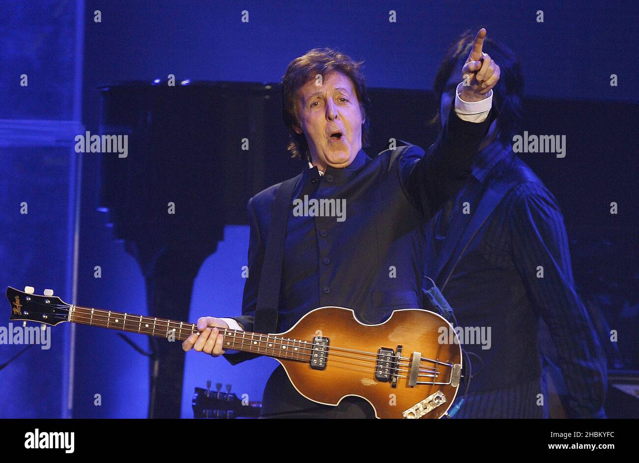 Paul McCartney performs at the 02 Arena, London. Stock Photo