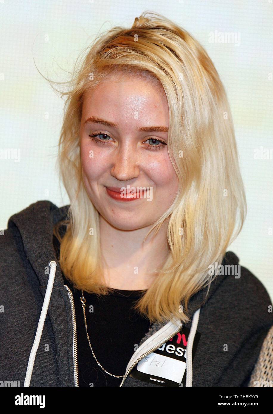 E4's 'Skins' star Lily Loveless at HMV on Oxford Street in central