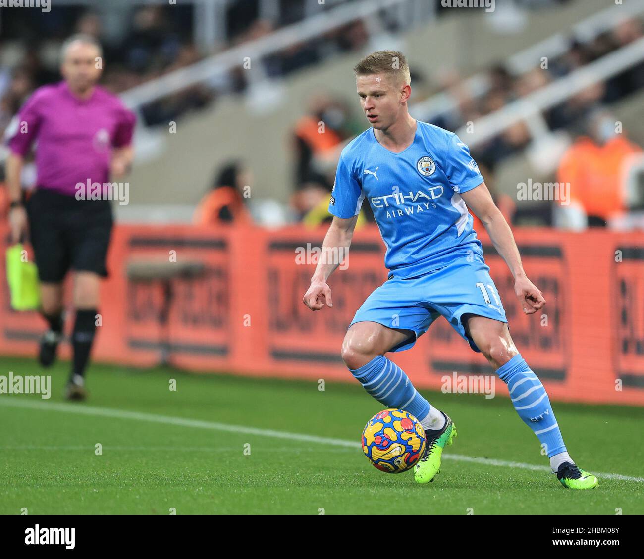 Oleksandr Zinchenko 11 of Manchester City during the game Stock Photo