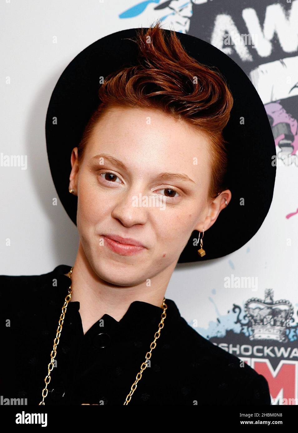 Elly Jackson of La Roux with the Best Dancefloor Filler Award in the
