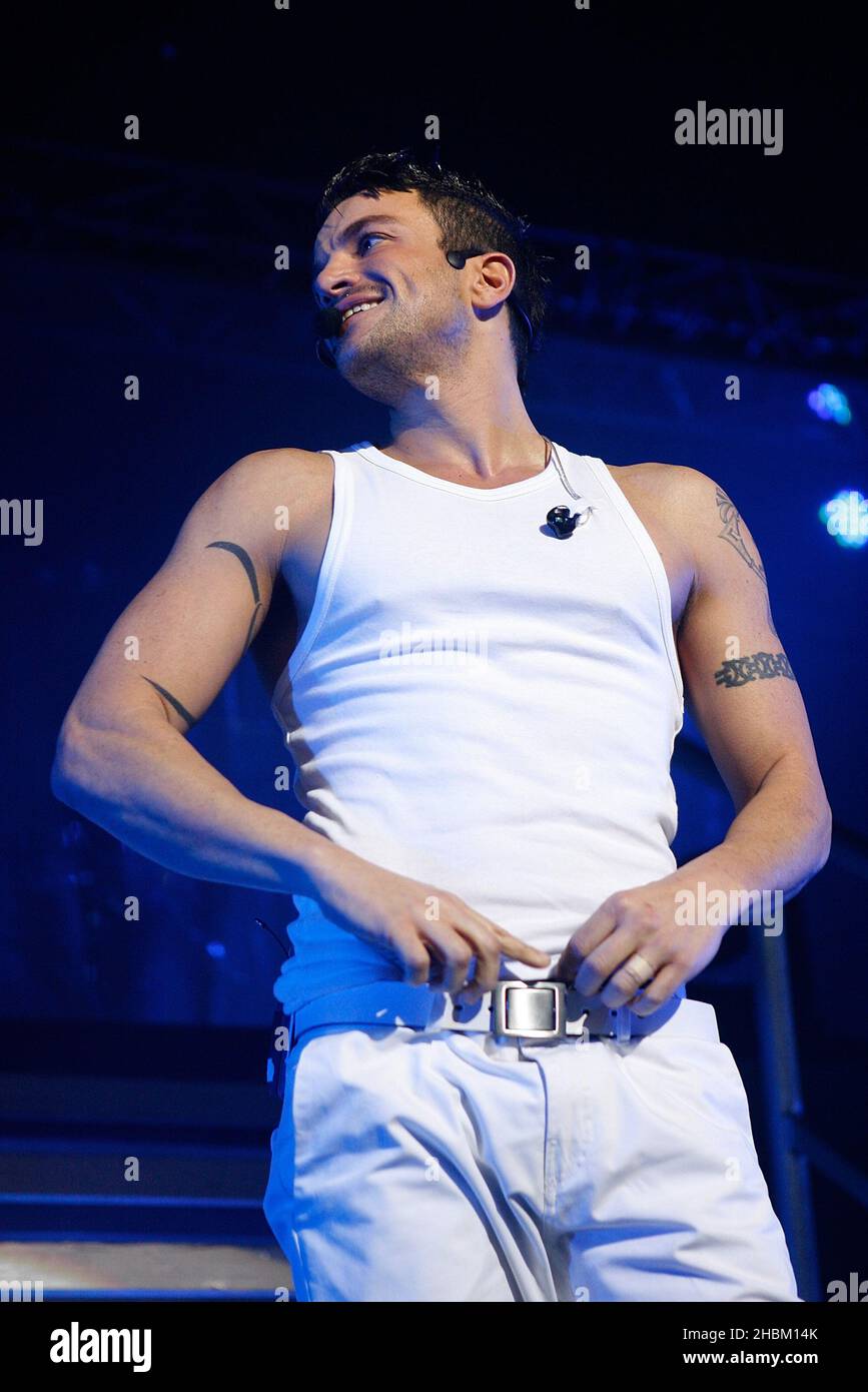 Peter Andre performs at Indigo 02, London Stock Photo
