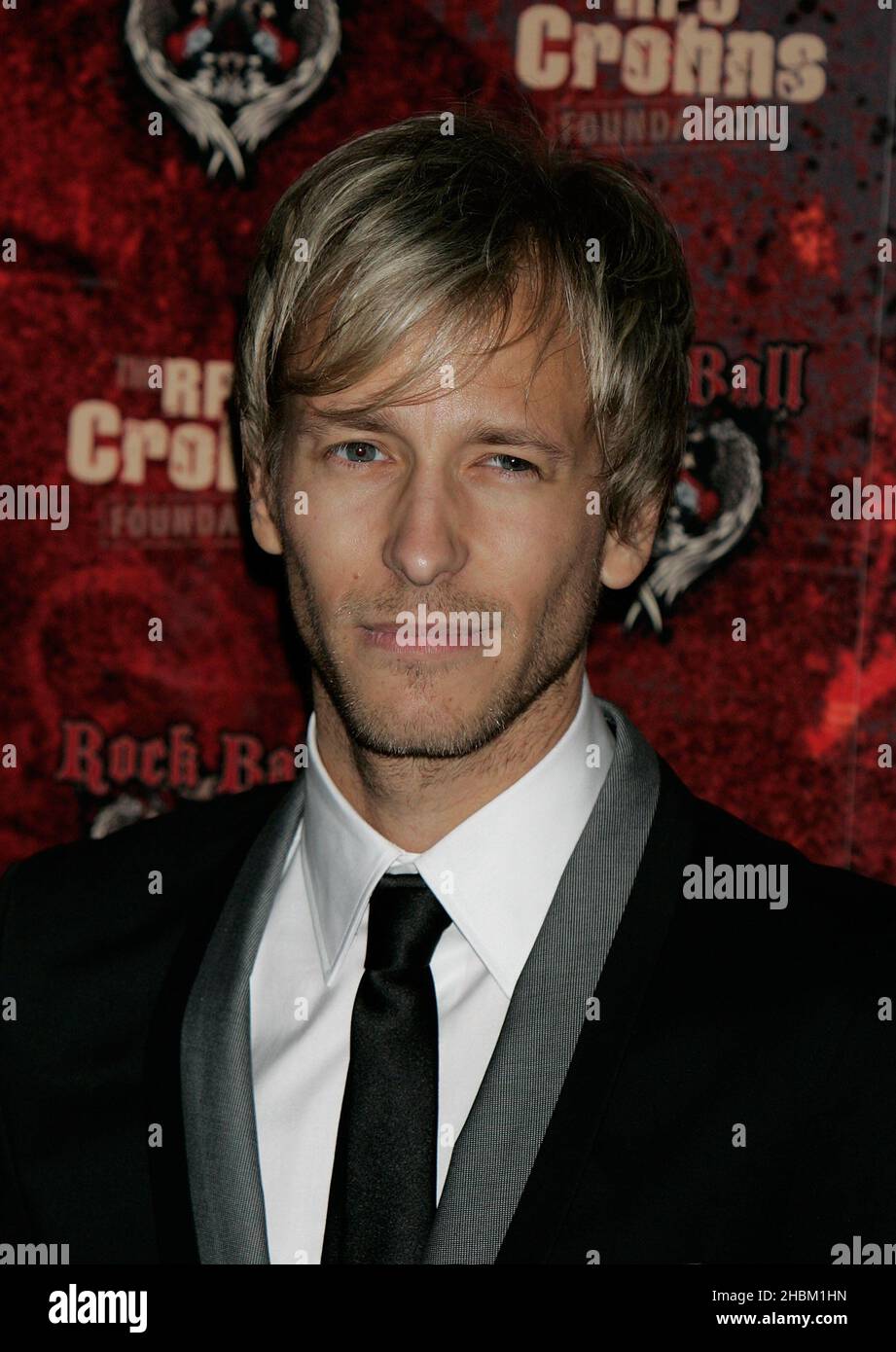 Rick Parfitt Junior arrives at Rick Parfitt's Junior Chrohns Rock Ball ...