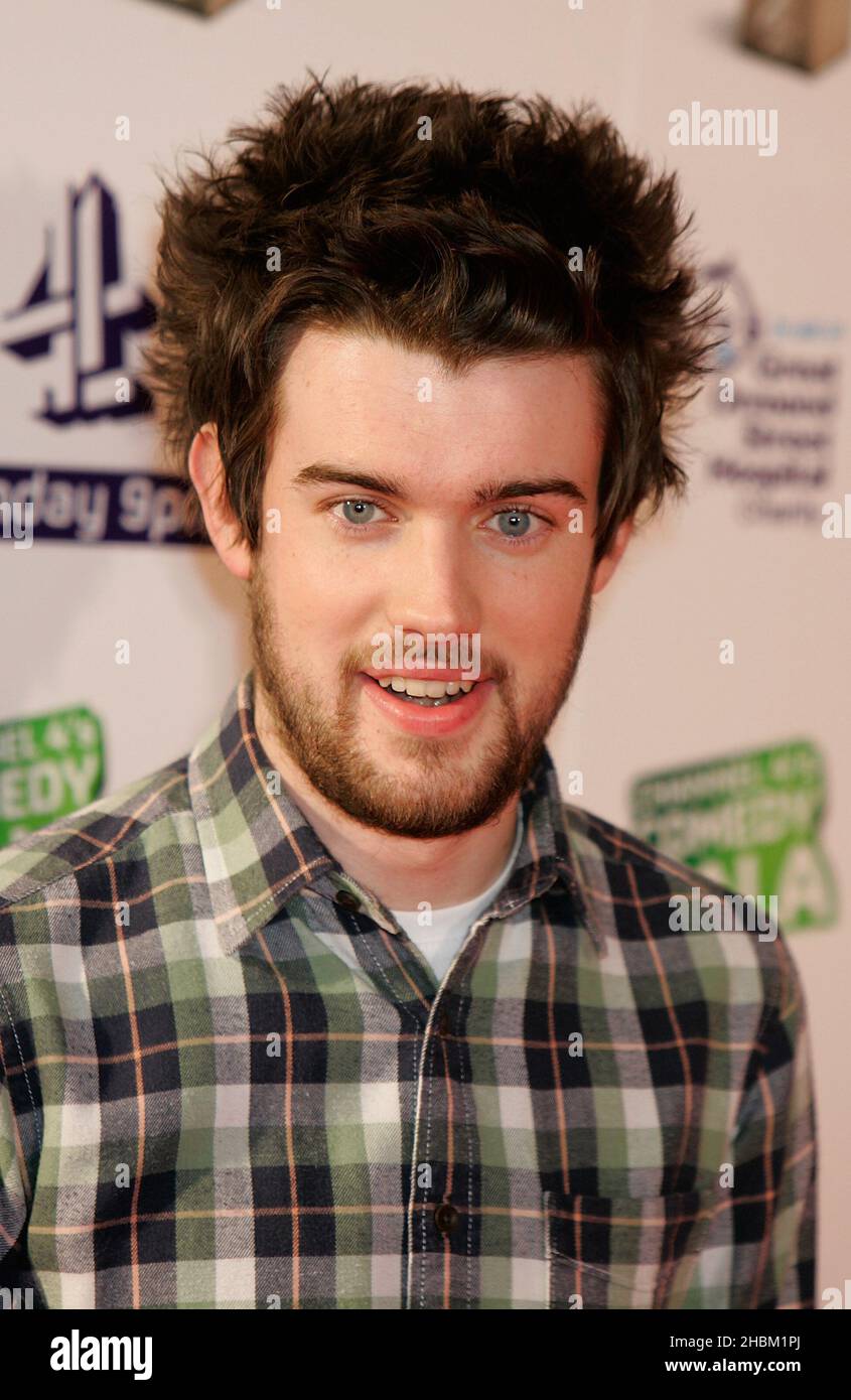 Jack Whitehall arrives at the Comedy Gala at the 02 Arena, London Stock