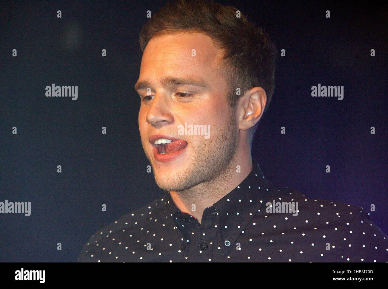 Olly Murs performs on stage at G-A-Y Heaven on August 28, 2010. Stock Photo
