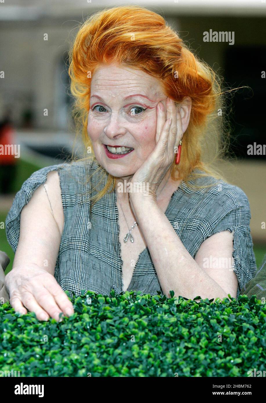 Vivienne Westwood at the 'A Garden Party to Make a Difference' at Clarence House, Gardens, London. Stock Photo