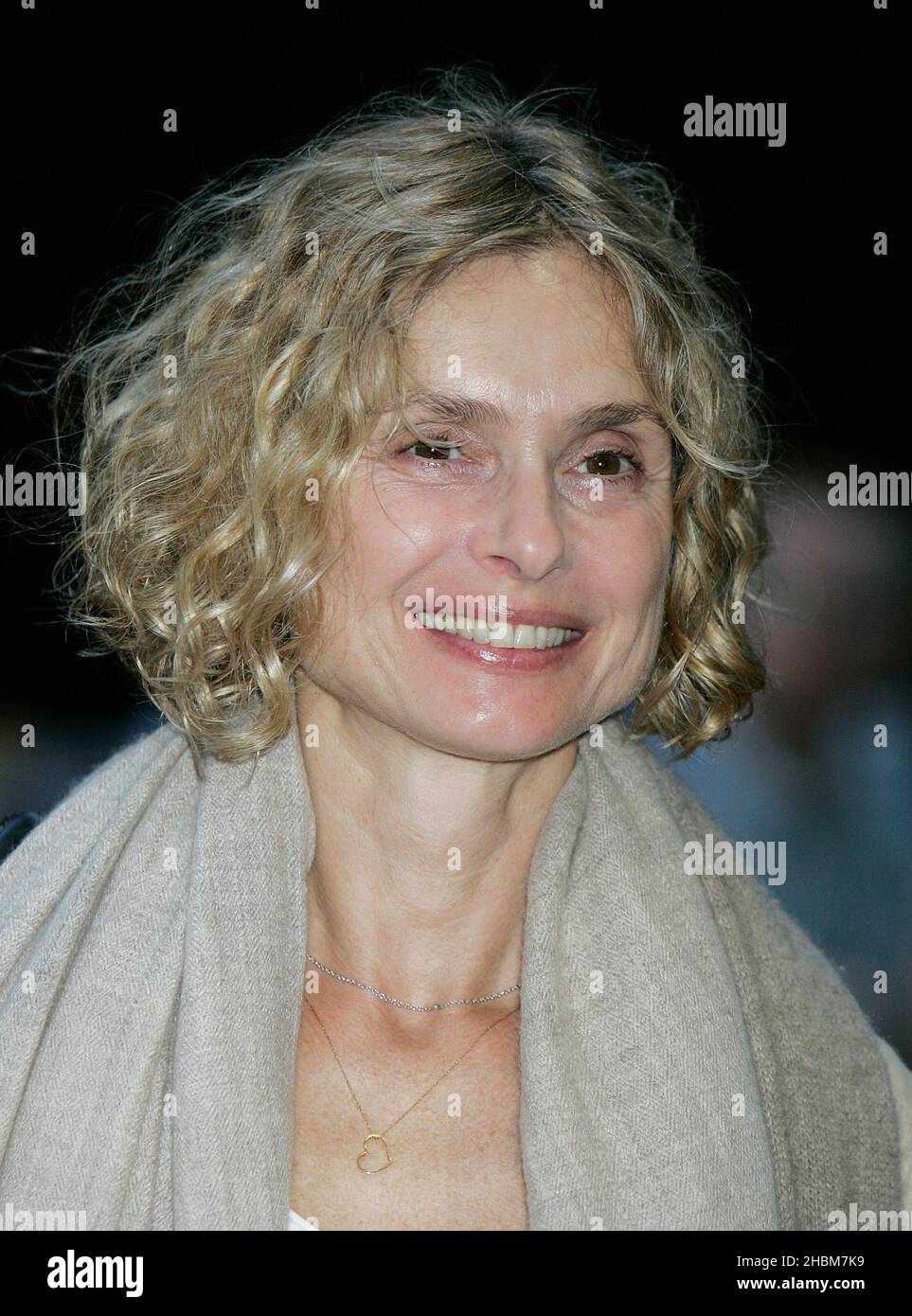 Maryam d'Abo Actress Bond Girl (The Living Daylights) attends The Wildest Dream Premiere (in memory of Natasha Richardson) at the BFI Imax, Waterloo, London. Stock Photo