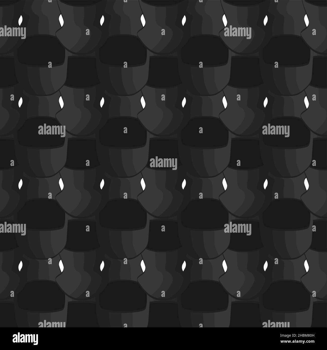 Illustration on theme pattern hats balaclava, beautiful caps in white ...
