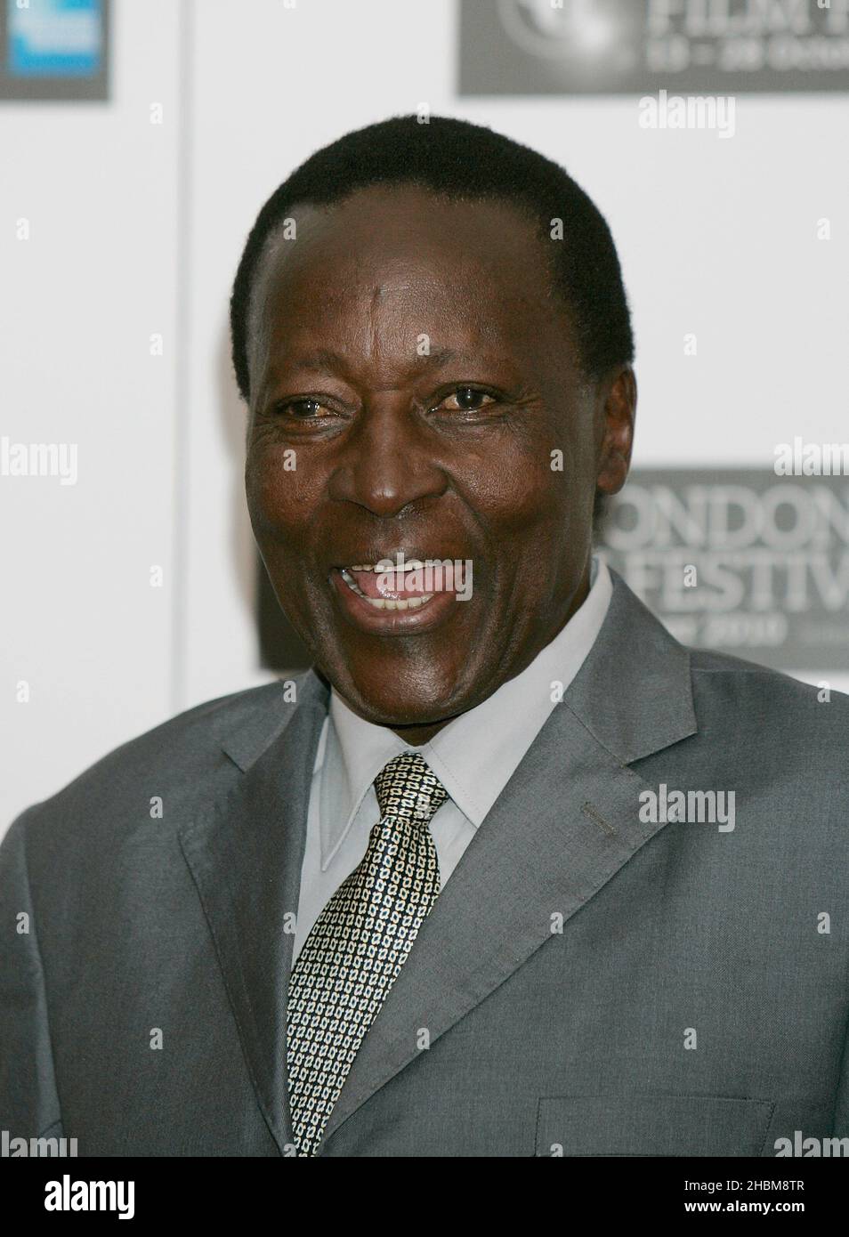 Actor, Oliver Litondo attend the BFI London Film Festival 'The First Grader' Photo Call at the Vue Cinema, Leicester Square,London Stock Photo
