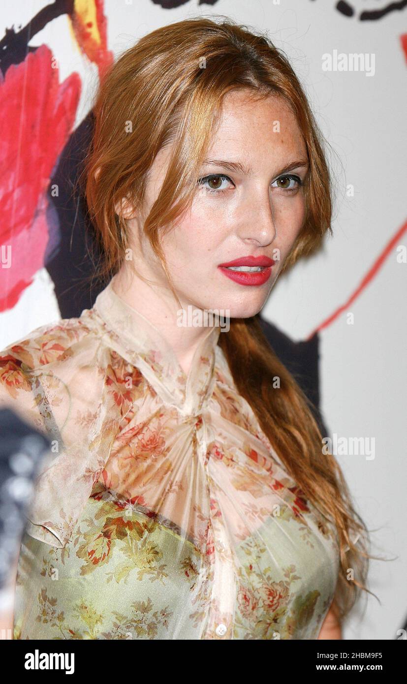 Josephine de la Baume attending the private view of Dior Illustrated