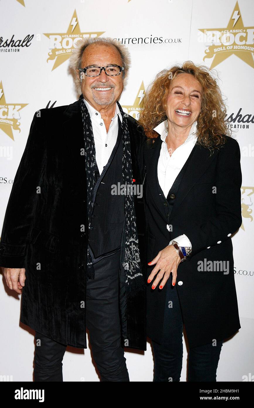 Mick Jones of Foreigner attends the Classic Rock Awards at the Roundhouse in Camden, London. Stock Photo