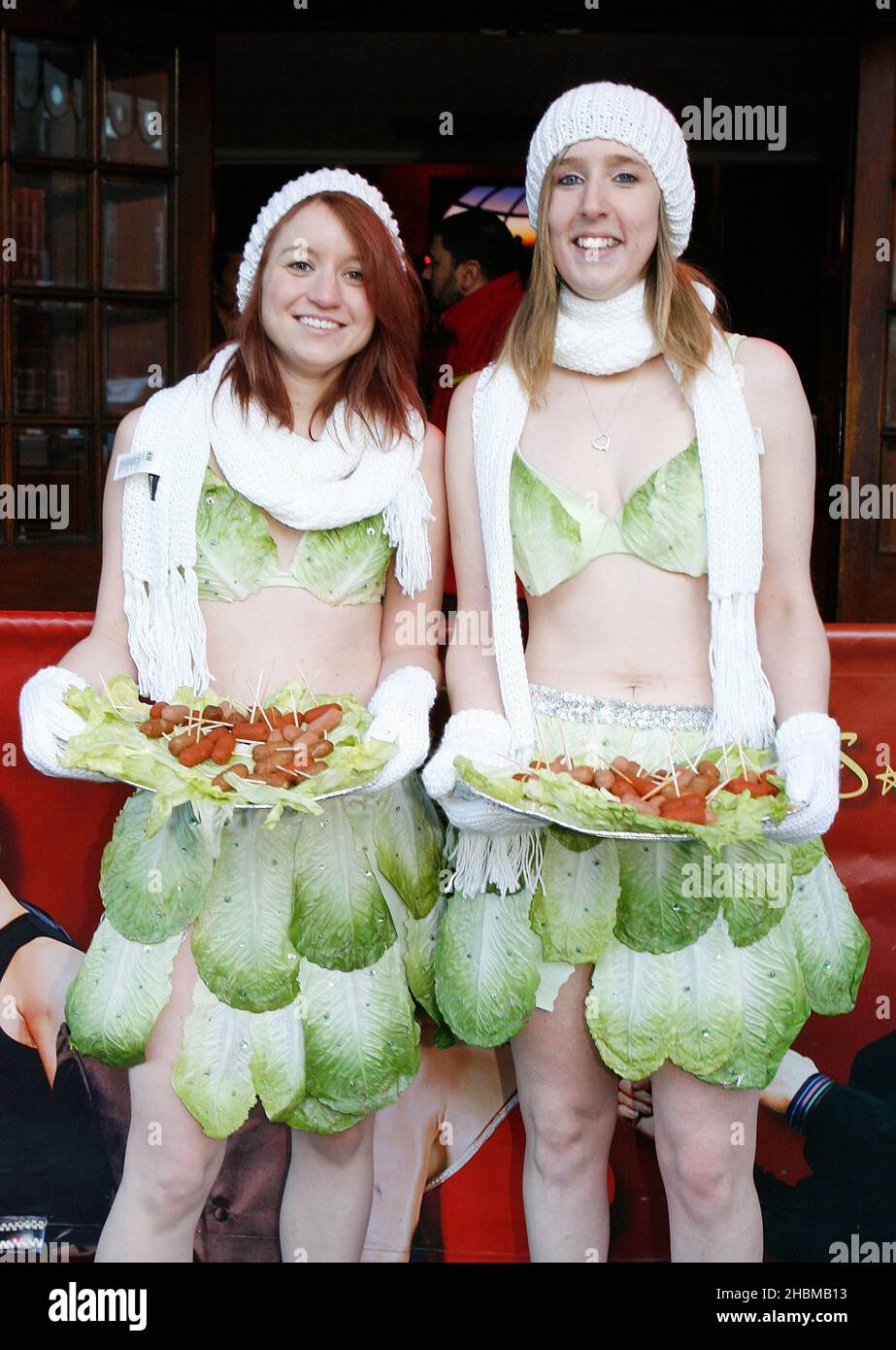 Peta's Lettuce Ladies crash 'Gaga Day' in protest of Lady Gaga wearing