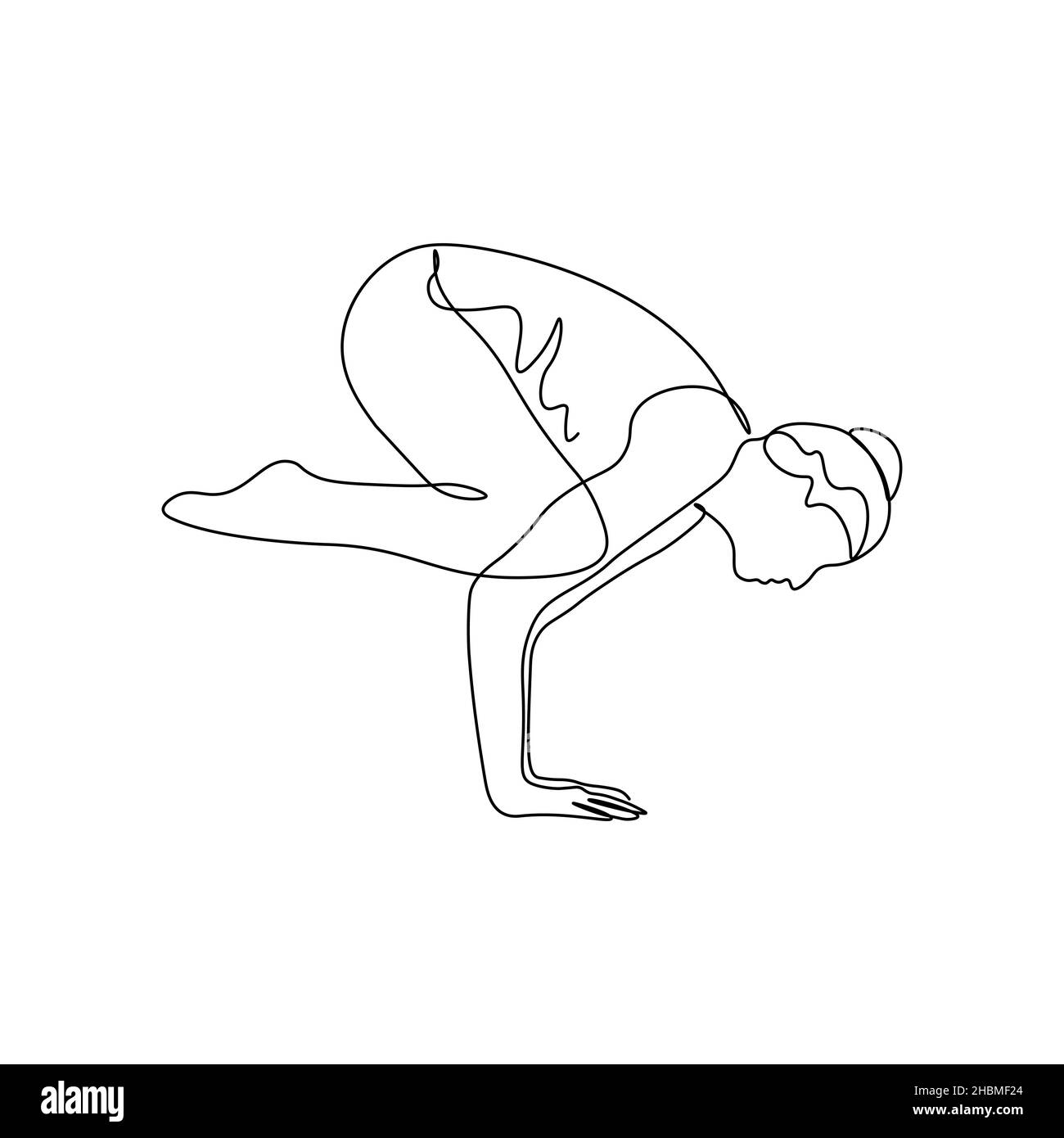 International yoga day vector vectors Black and White Stock Photos