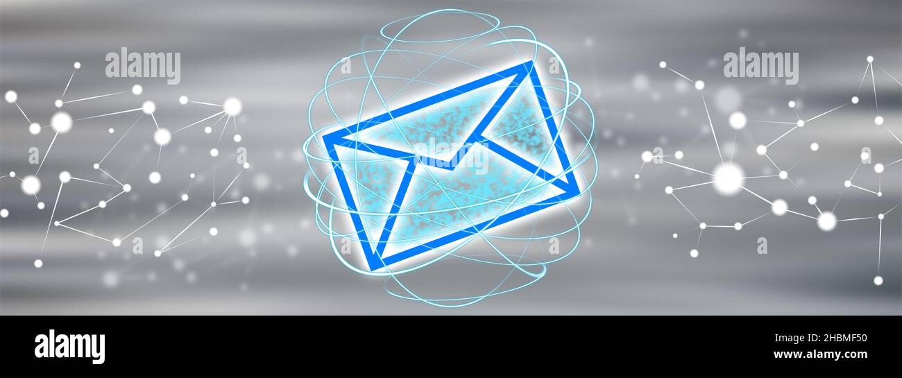 Illustration of an e-mail concept Stock Photo - Alamy