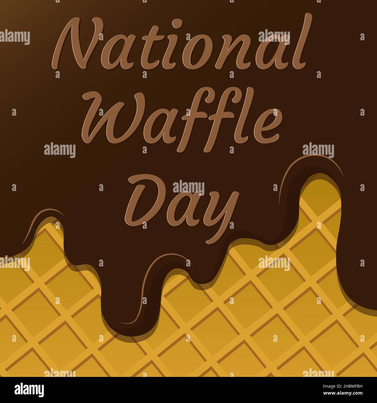 National Waffle Day. 24 August. The concept of a food festival in the United States. Waffles in