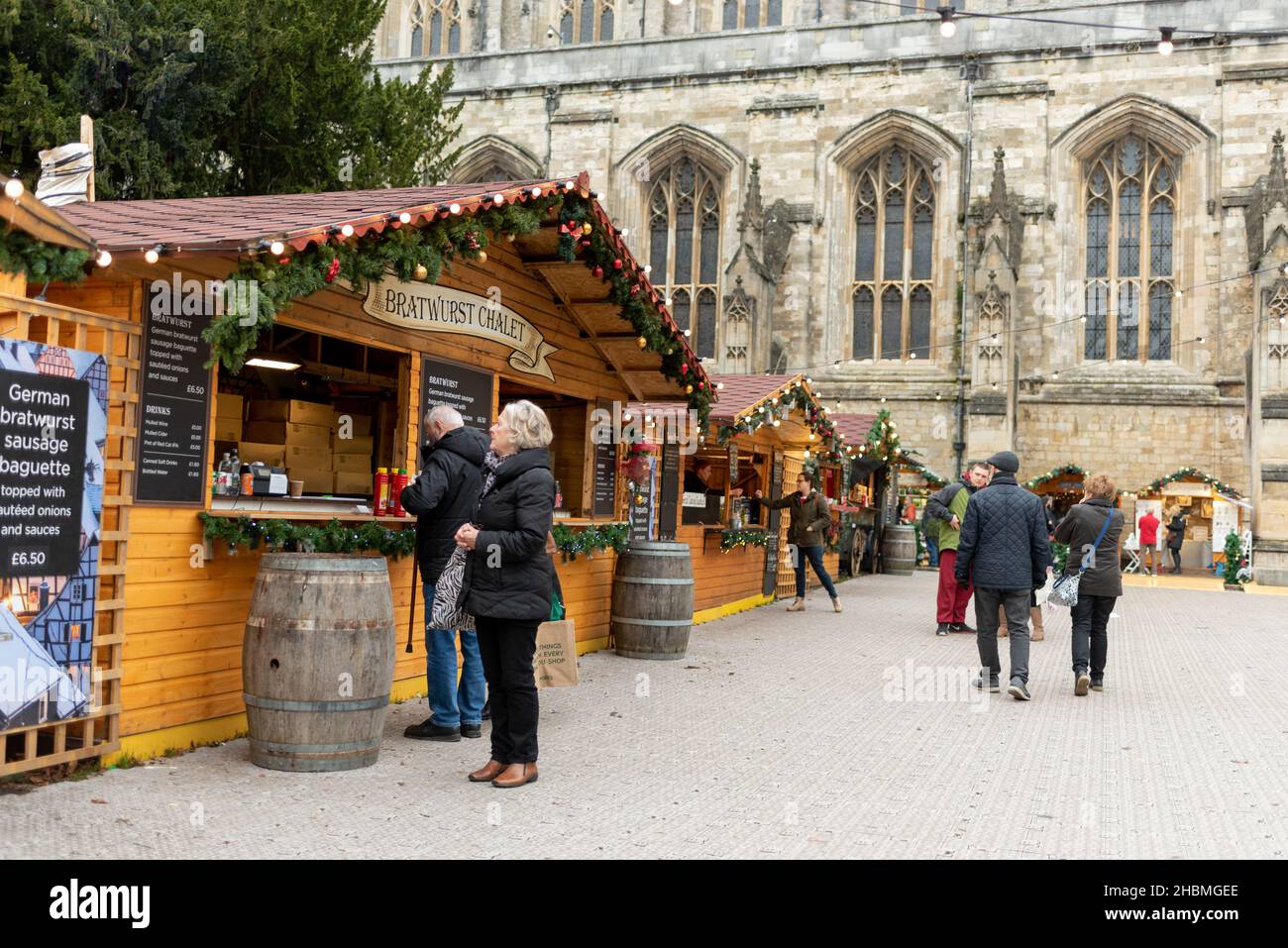 Winchester Christmas market Stock Photo