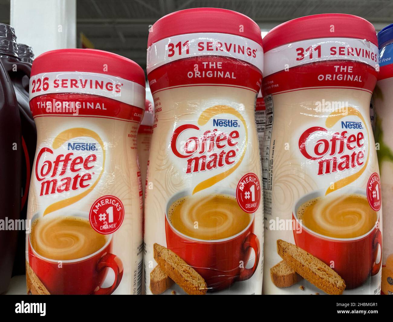 Columbia County, Ga USA 12 01 21 Coffeemate creamer Stock Photo Alamy