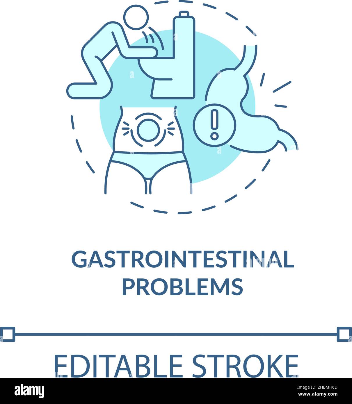Gastrointestinal system drawing Cut Out Stock Images & Pictures - Alamy