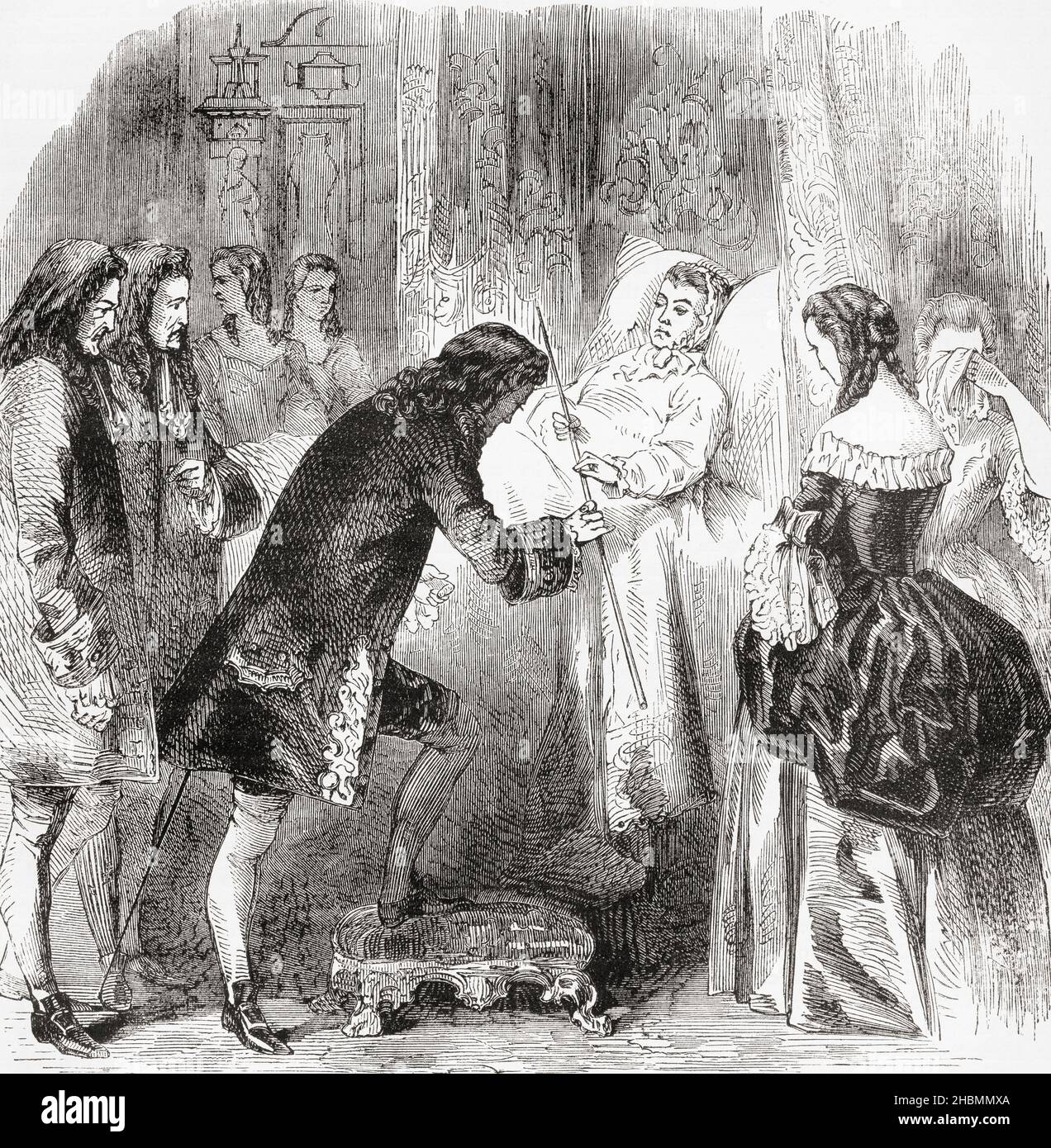 Queen Anne on her deathbed, 1714. Queen Anne, 1665 1714. Queen of