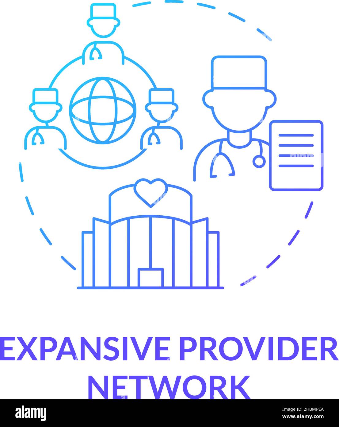 Expansive provider network blue gradient concept icon Stock Vector Image & Art Alamy