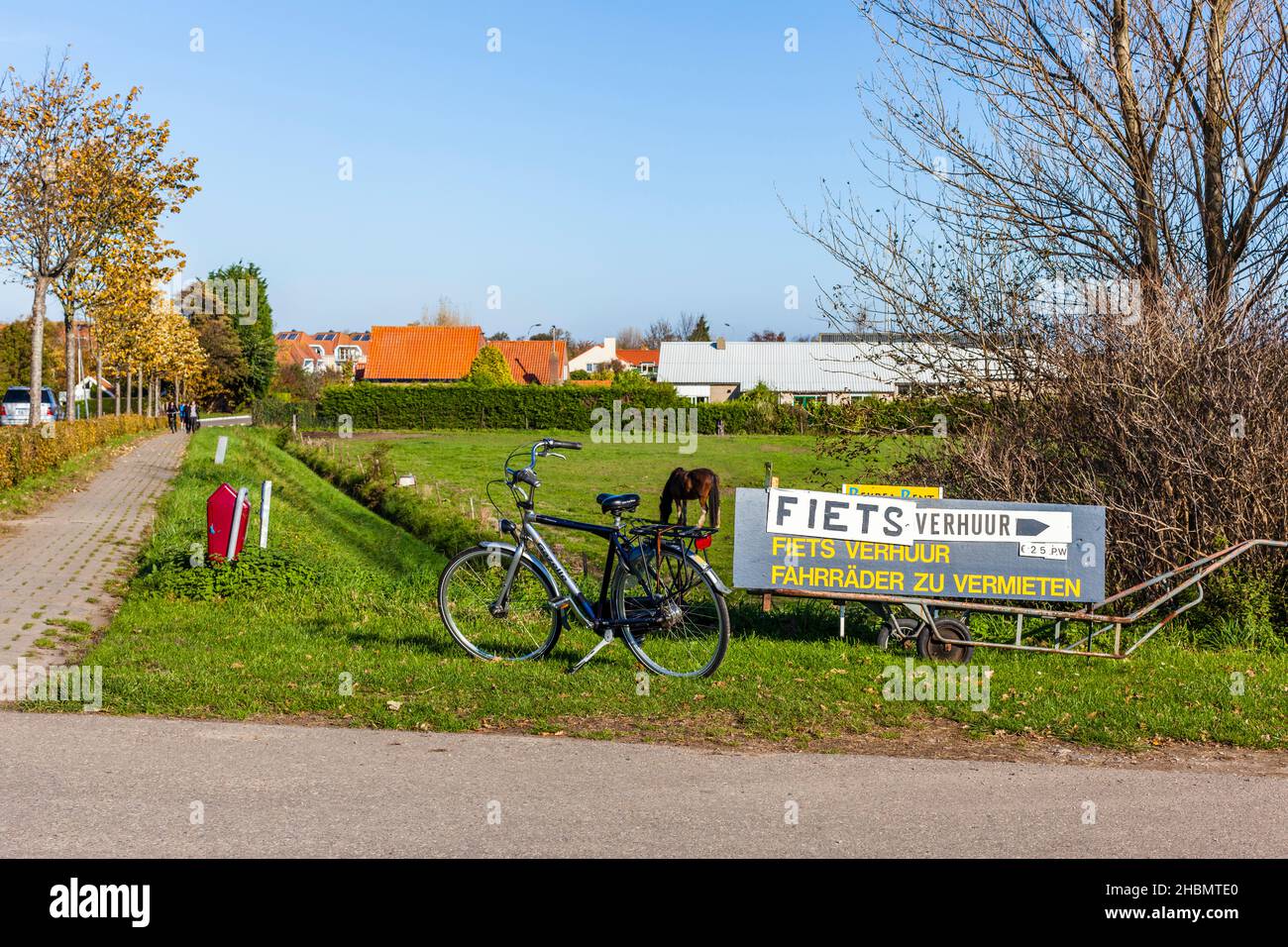 Bike rental in Holland Stock Photo