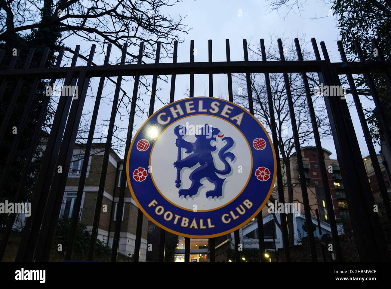 Stamford Gate, Chelsea FC, Close-up of Chelsea FC Lion Badge Emblem.  Editorial Stock Photo - Image of british, club: 242557533