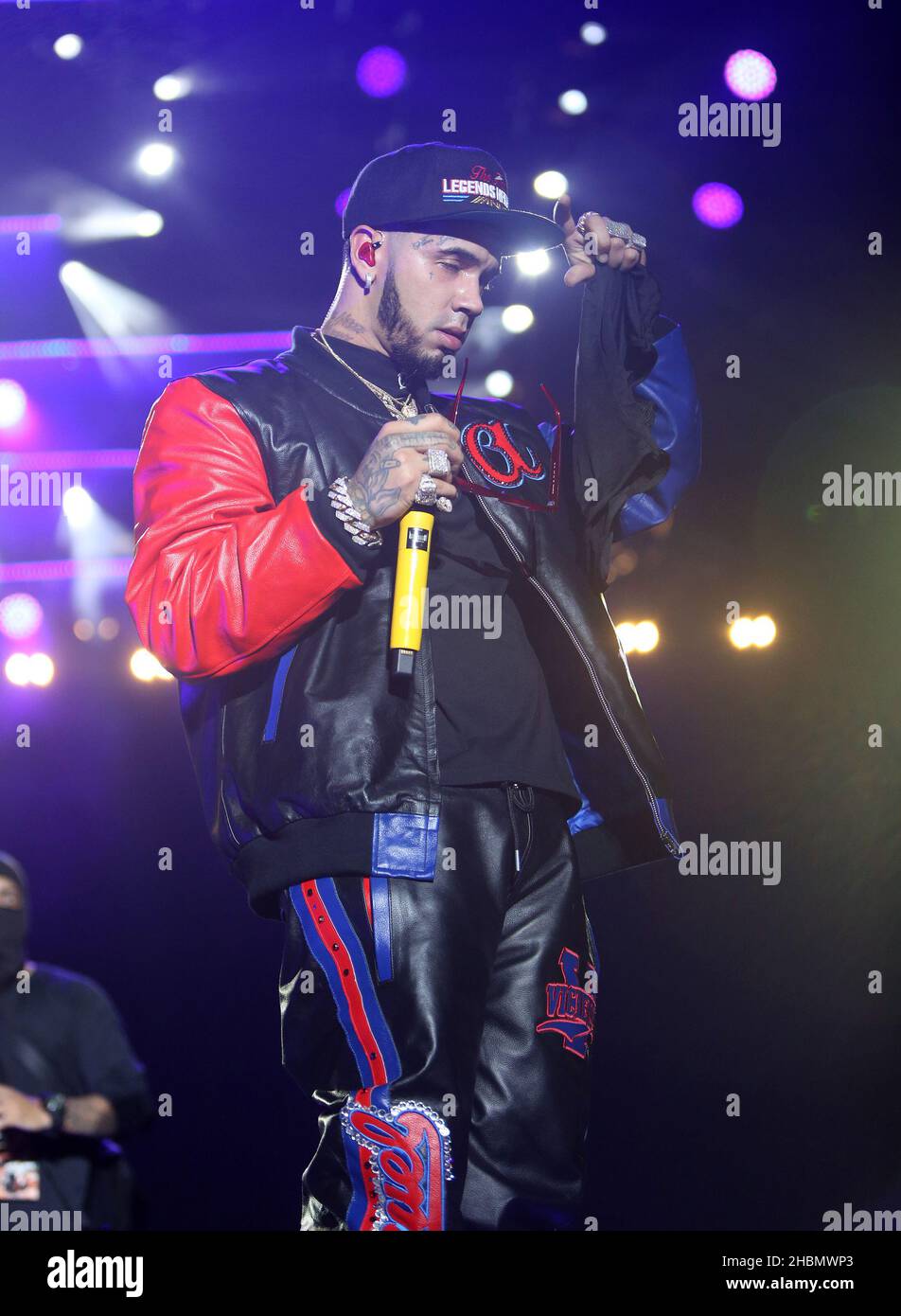 MIAMI, FLORIDA DECEMBER 19 Anuel AA performs at Vibra Urbana Miami