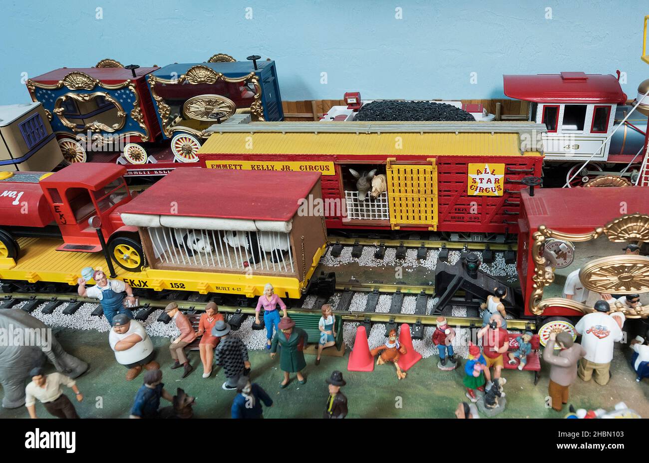 Emmett kelly jr circus train best sale set