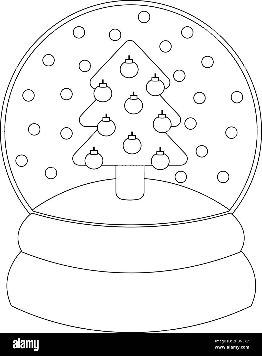 Christmas snow globe sketch hi-res stock photography and images - Alamy