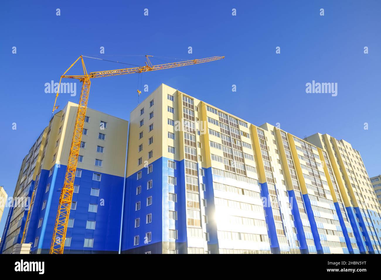 High rise Building under construction. Stock Photo