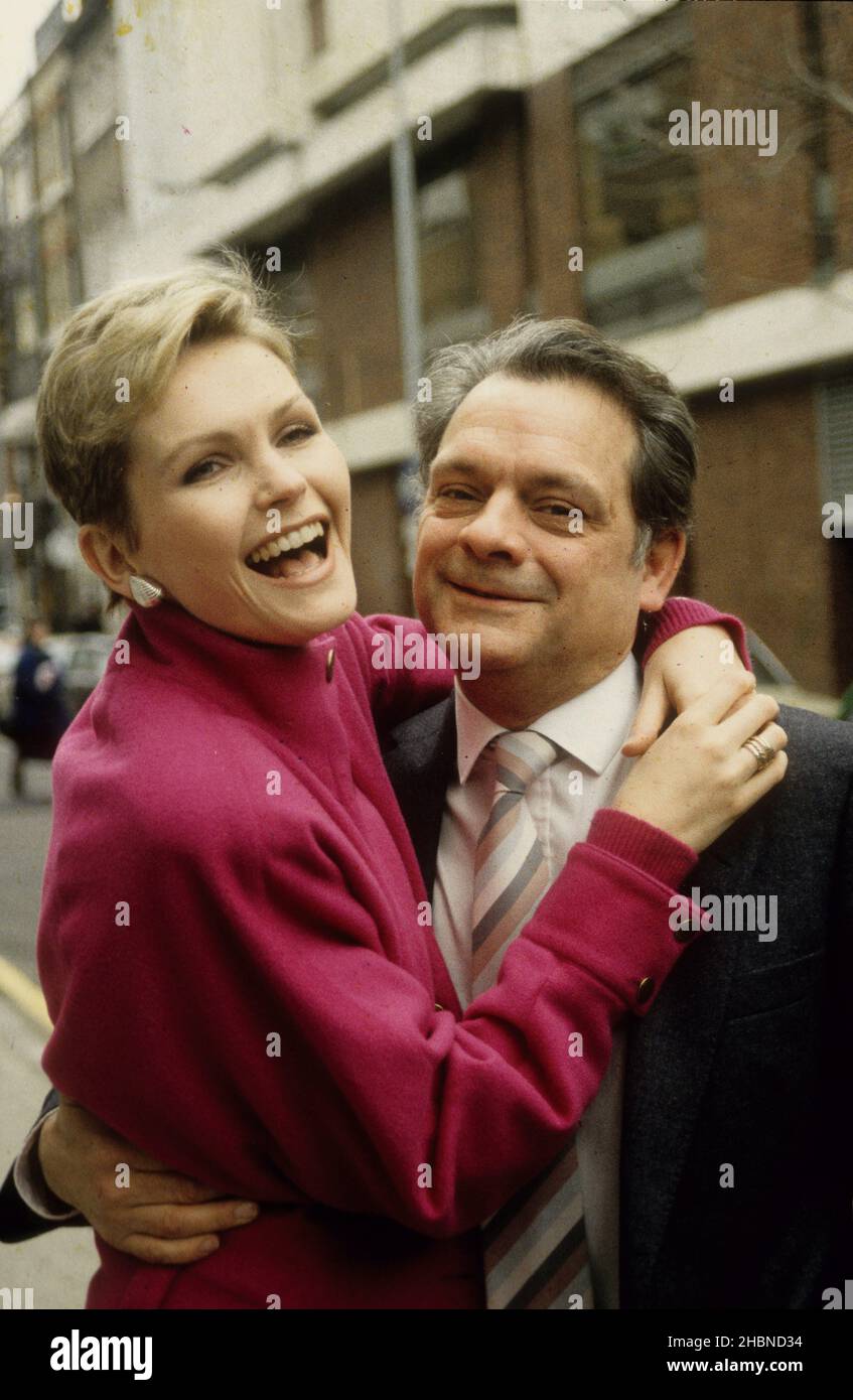 Actress Fiona Fullerton and actor David Jason in 1987 Stock Photo