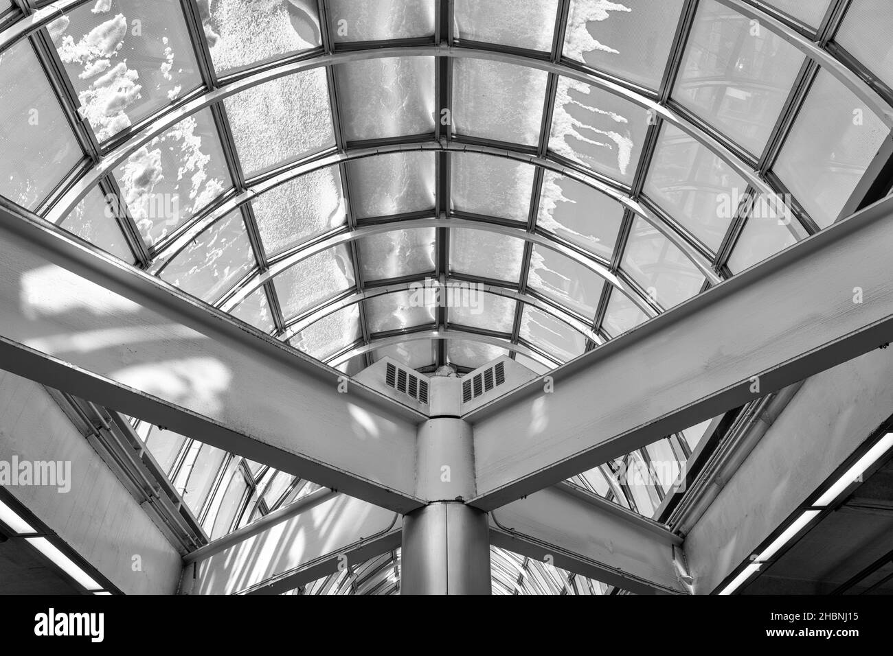 Abstract black and white architecture Stock Photo