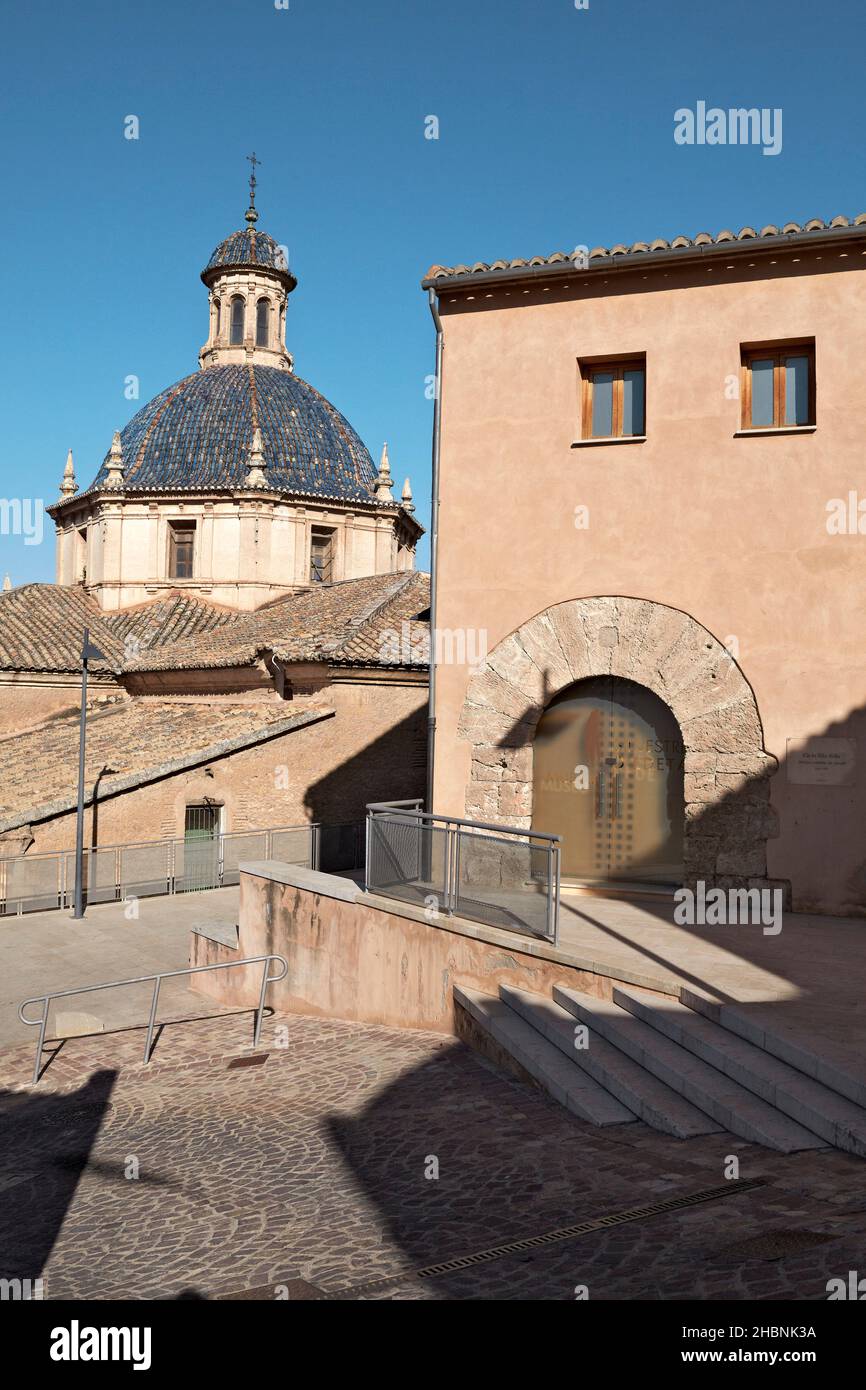 Ca la Vila Vella and Dome of La Asunción Church. Llíria. Valencia. Comunitat Valenciana. Spain Stock Photo