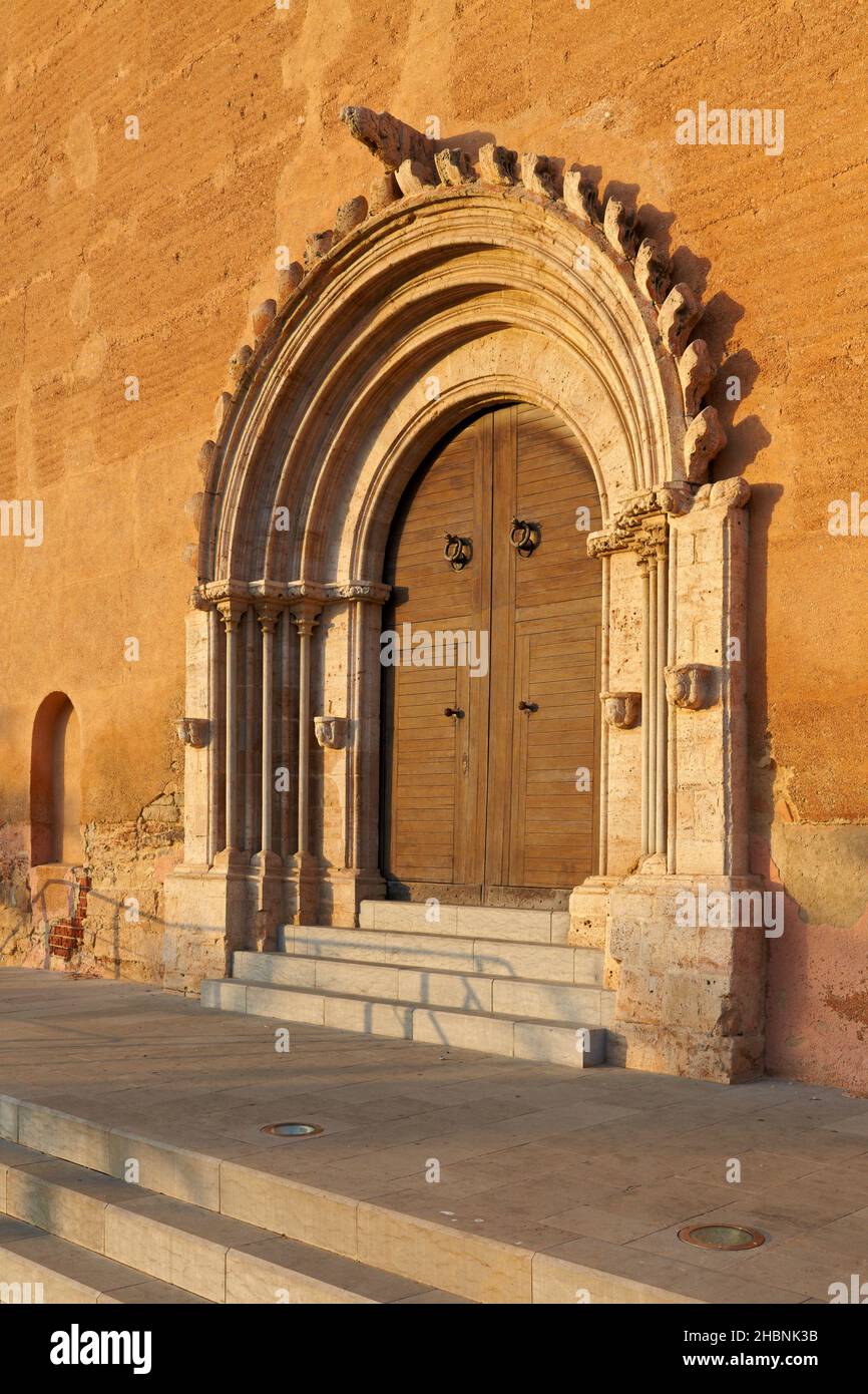 Portico of La Sang Church. Llíria, Valencia. Comunitat Valenciana. Spain. Stock Photo