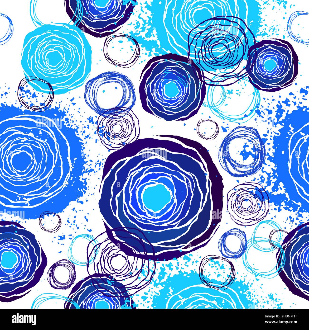 Seamless abstract background from circles. Vector illustration Stock Vector