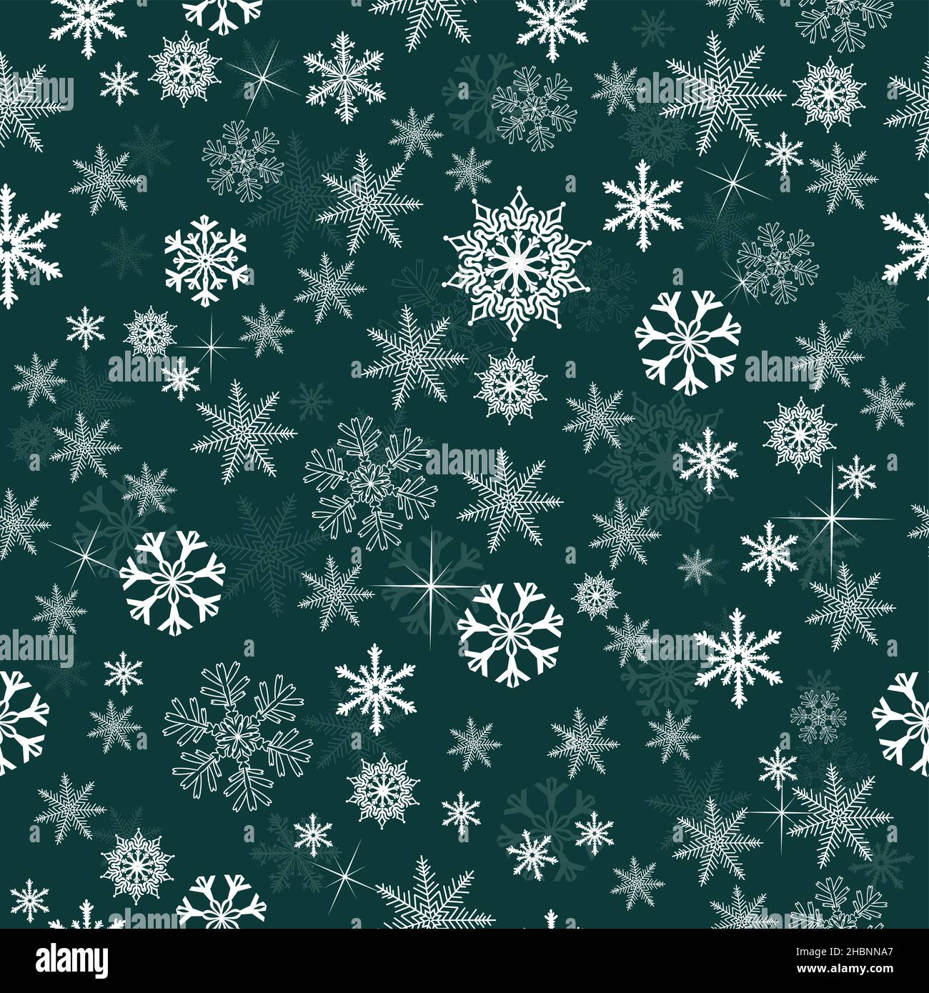 Seamless snowflake background. Vector illustration Stock Vector Image ...