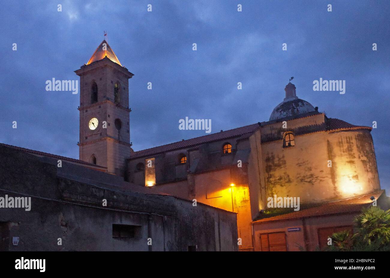 Usini, Sardinia, Italy. Santa Maria Bambina church Stock Photo