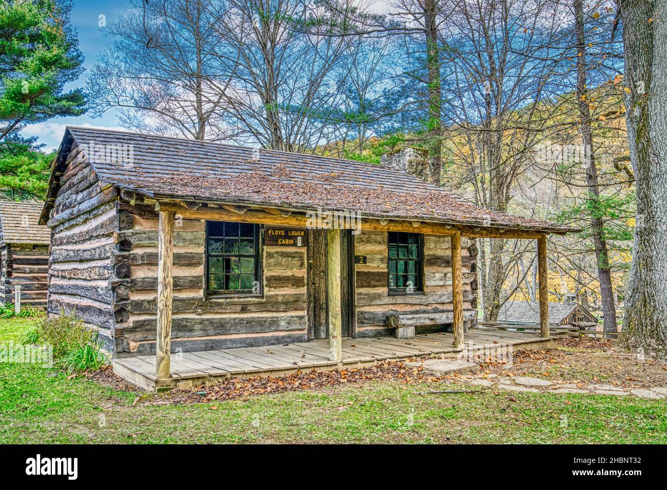 The Floyd Lower Cabin in the Pioneer Village at Beaver Creek State Park