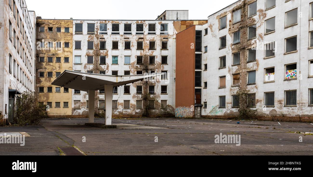 Lost places in the city center of Frankfurt am Main. Altes Polizeipräsidium in Frankfurt