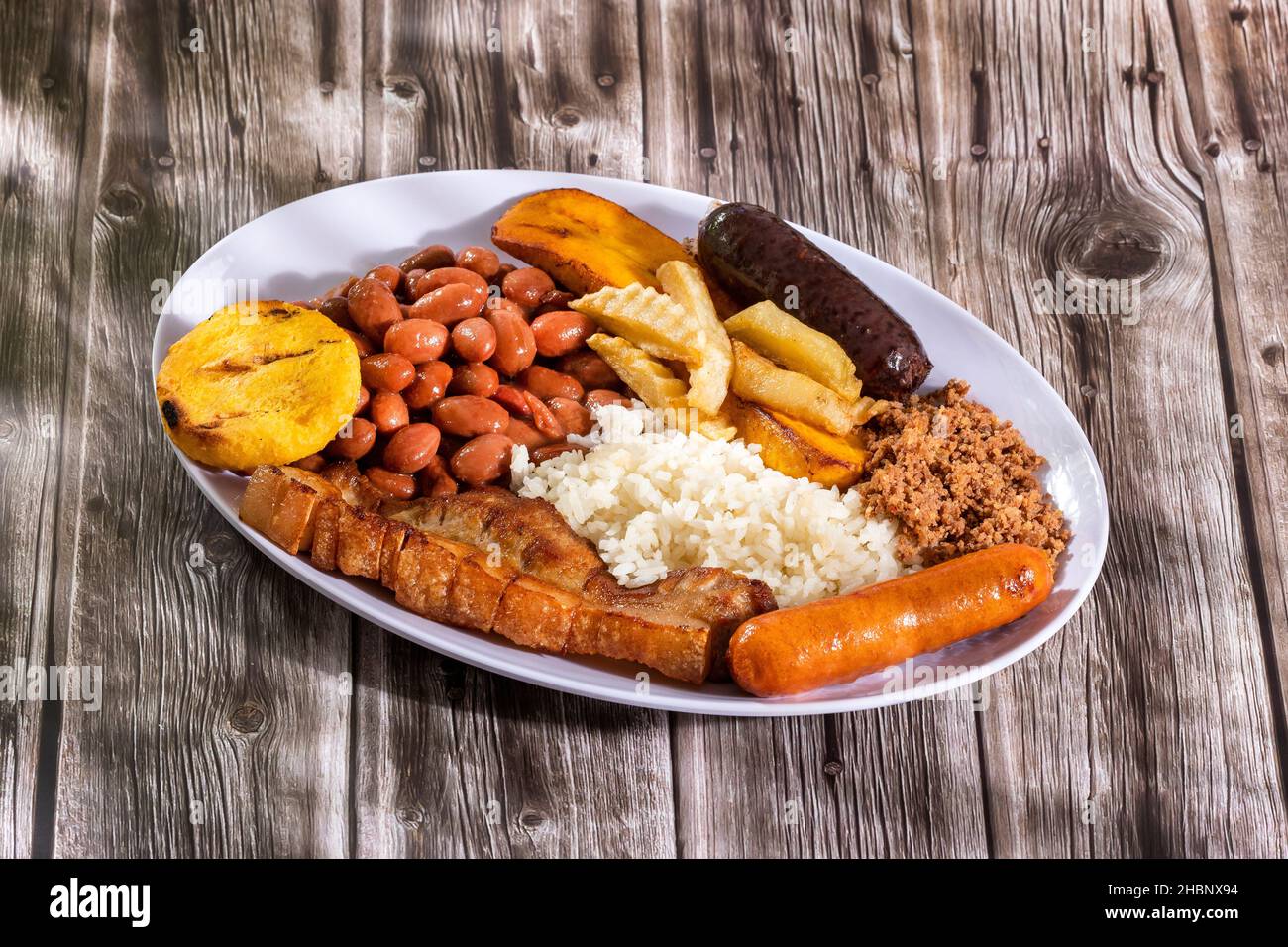 Bandeja Paisa Most Representative Dish Of Colombia And The Insignia Of ...