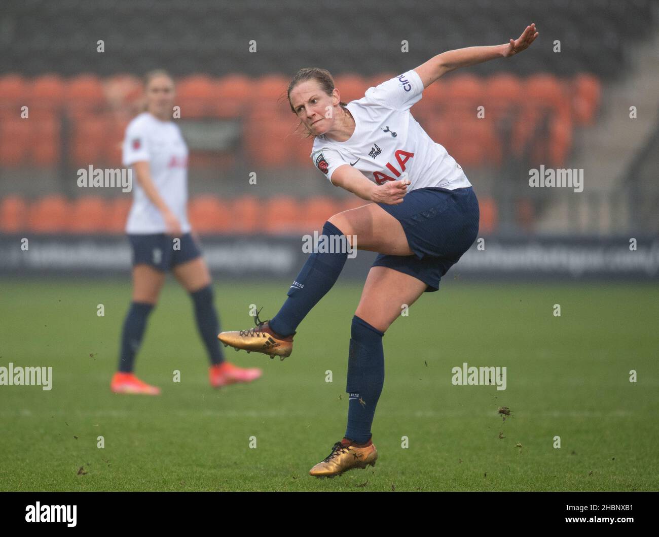 London, UK. 19th Dec, 2021. Spurs Women Kerys Harrop during the FAWSL match  between Tottenham Hotspur Women and Everton Ladies at The Hive, London,  England on 19 December 2021. Photo by Andrew