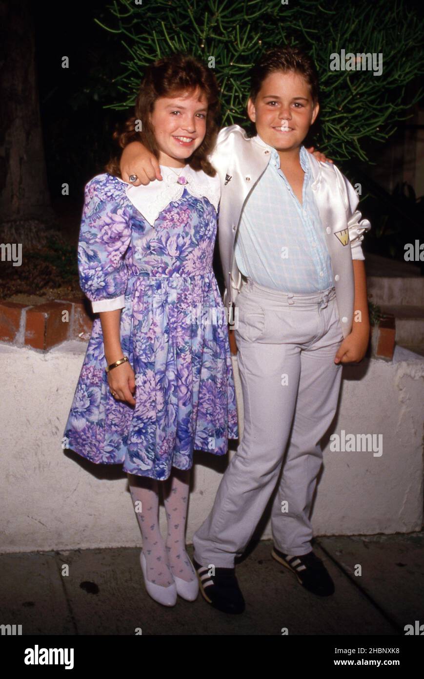 Tiffany Brissette and Jerry Supiran Circa 1980's Credit: Ralph Dominguez/MediaPunch Stock Photo