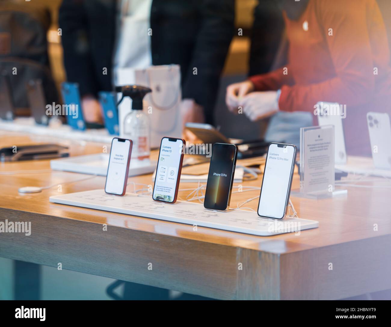 An Apple Store with People Waiting To Purchase Apple Macbooks, IPads and  IPhones Editorial Image - Image of designs, ecosystem: 168250490