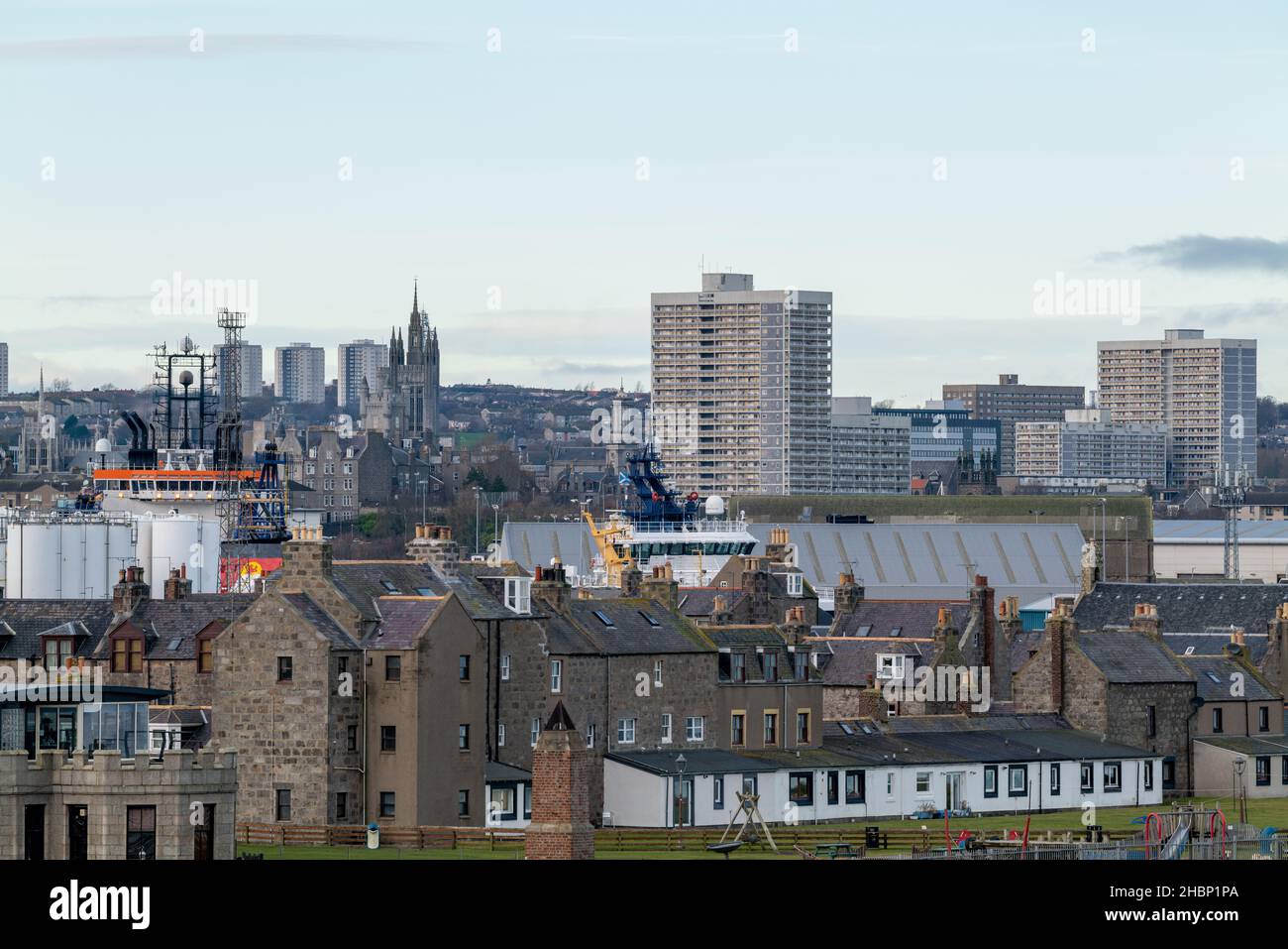 ABERDEEN, SCOTLAND 15 DECEMBER 2021 This is a scene within the City