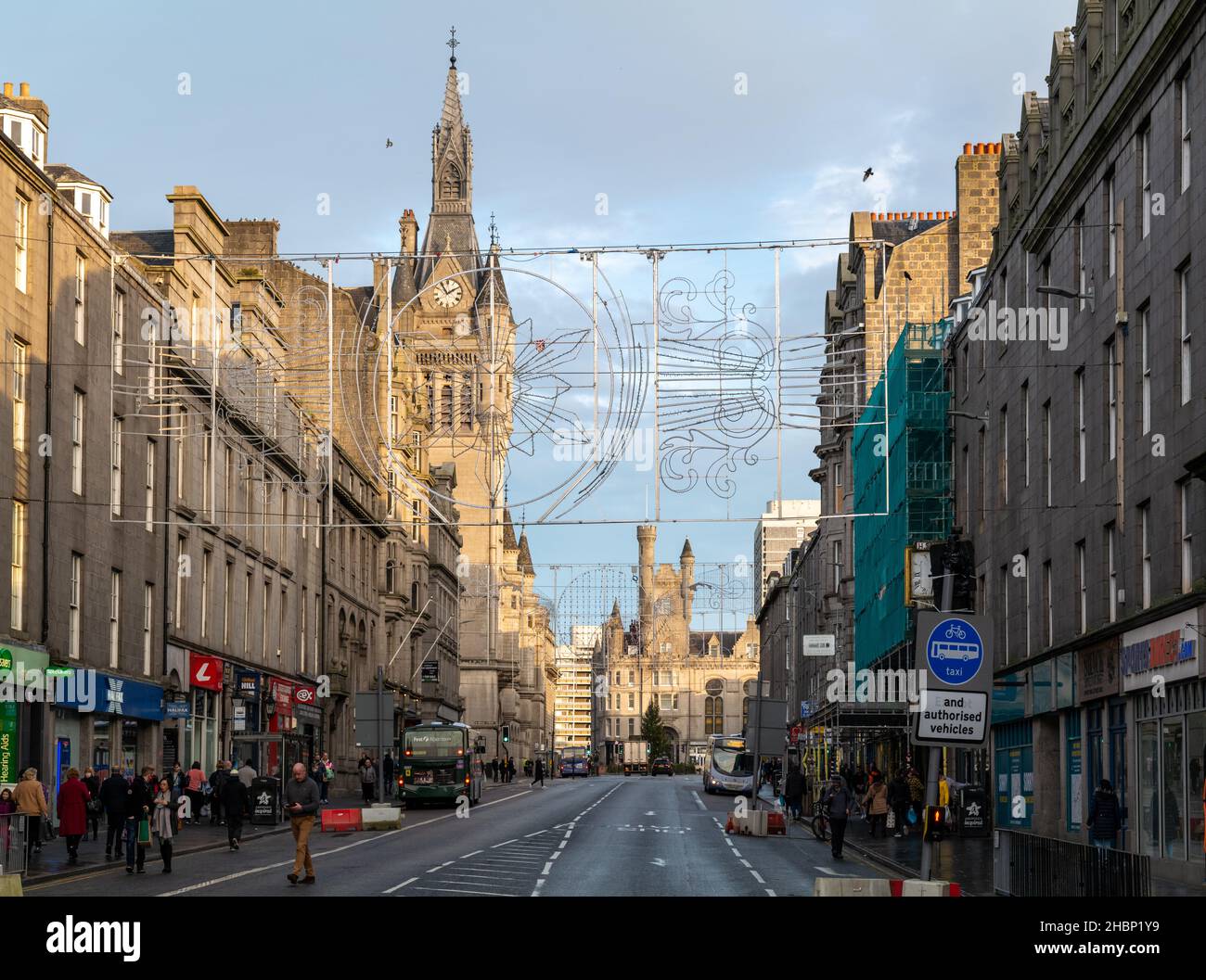 ABERDEEN, SCOTLAND 15 DECEMBER 2021 This is a scene within the City