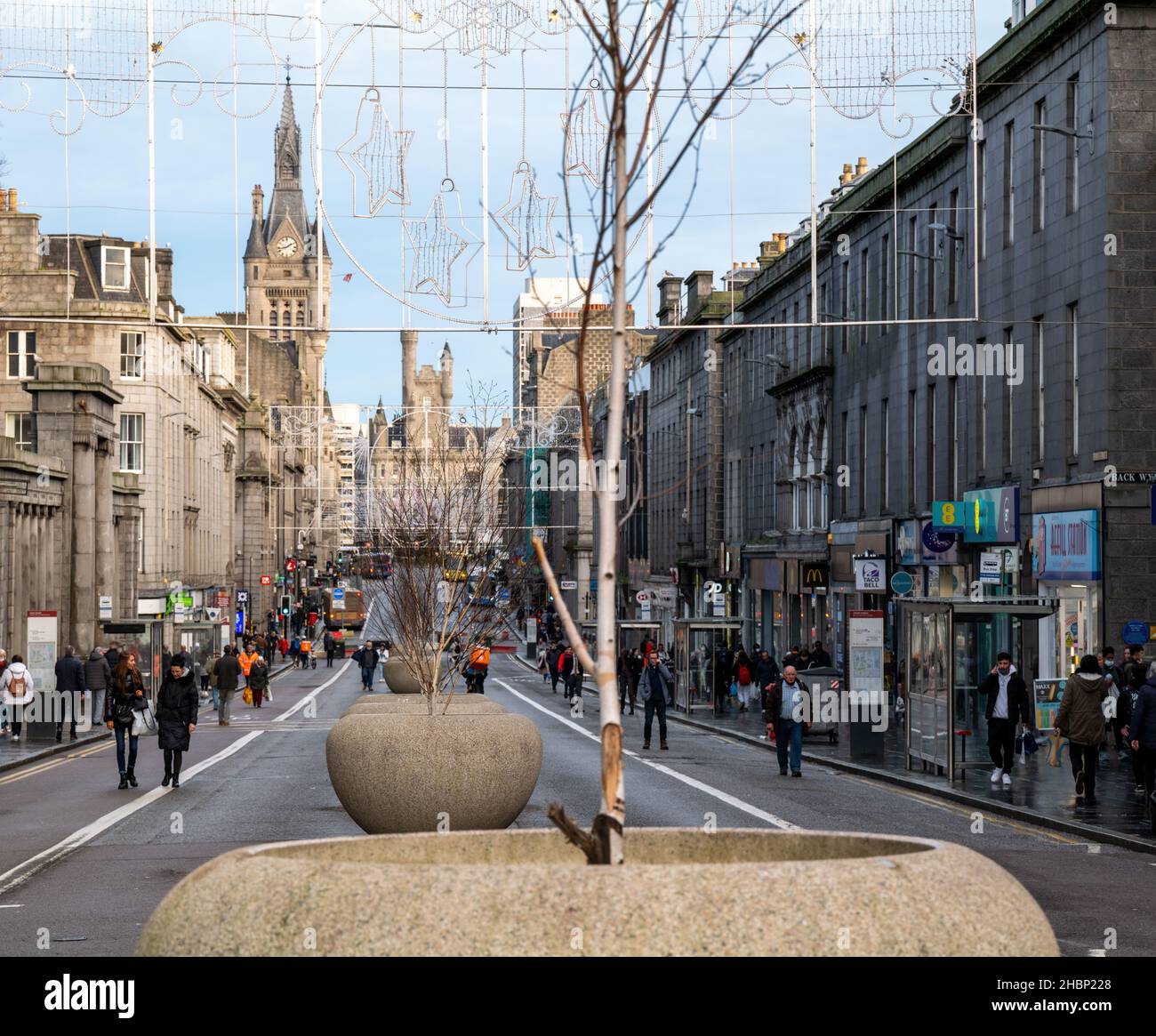 ABERDEEN, SCOTLAND 15 DECEMBER 2021 This is a scene within the City