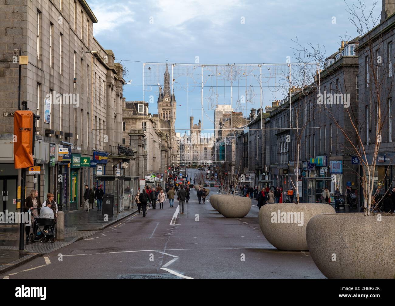 ABERDEEN, SCOTLAND 15 DECEMBER 2021 This is a scene within the City
