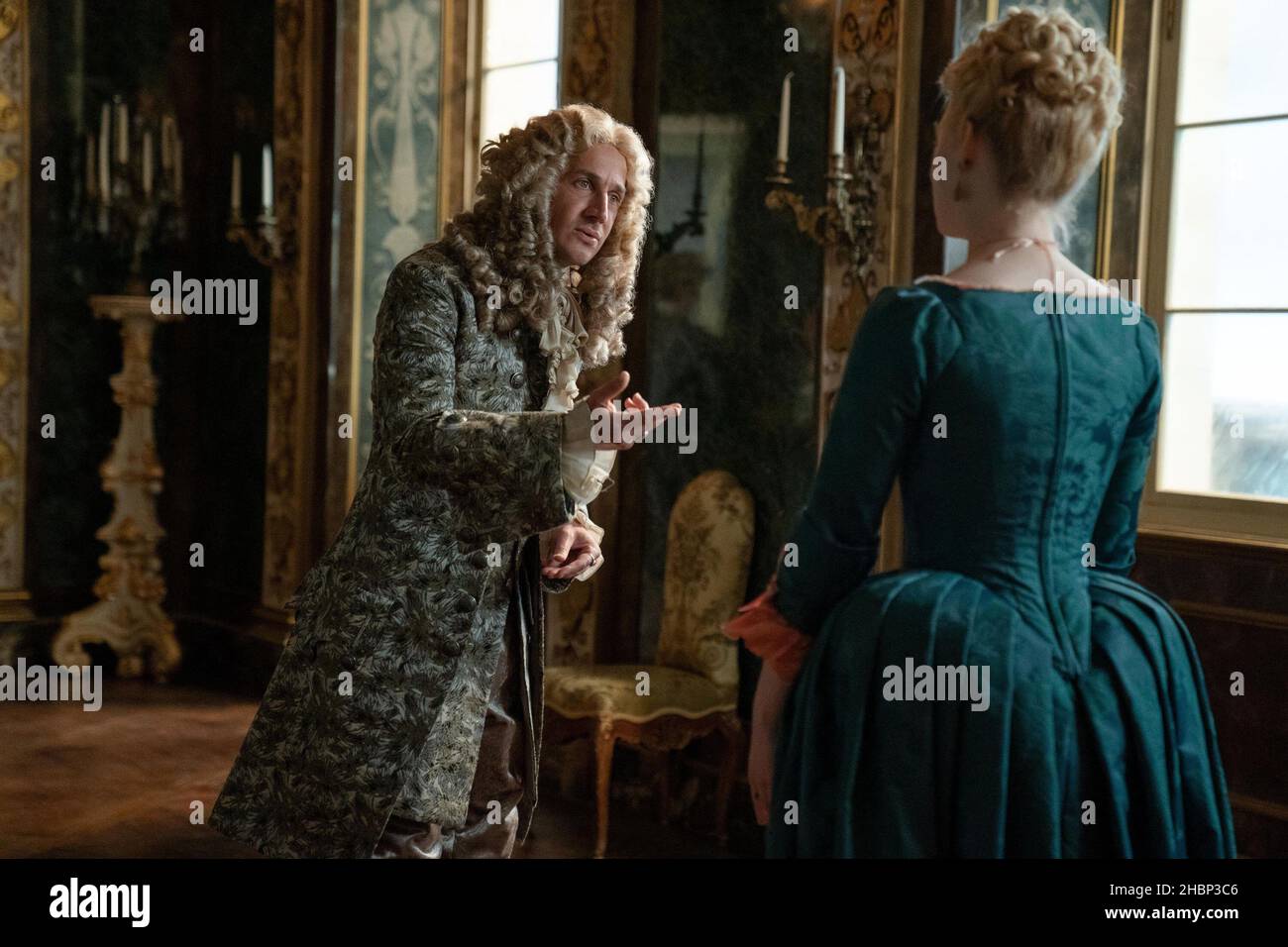 THE GREAT, from left: Dustin Demri-Burns, Elle Fanning, Walnut Season